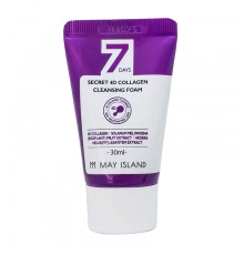 Пенка для умывания May Island 7 Days Secret 4D Collagen Cleansing Foam, 30 ml