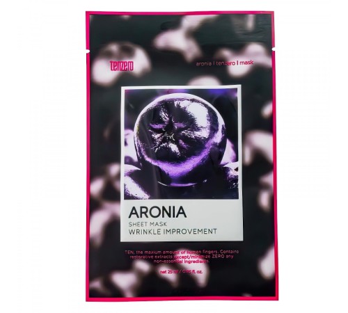 Омолаживающая маска для лица Tenzero Aronia Sheet Mask 25ml