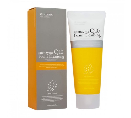 Пенка для умывания лица с коэнзимом 3W CLINIC Coenzyme Q10 Foam Cleansing, 100ml, Средства для умывания