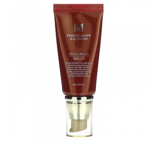 Missha M Perfect Cover BB Крем (SPF 42 PA +++), 50ml., тон 23, Тональный Крем Оригинал