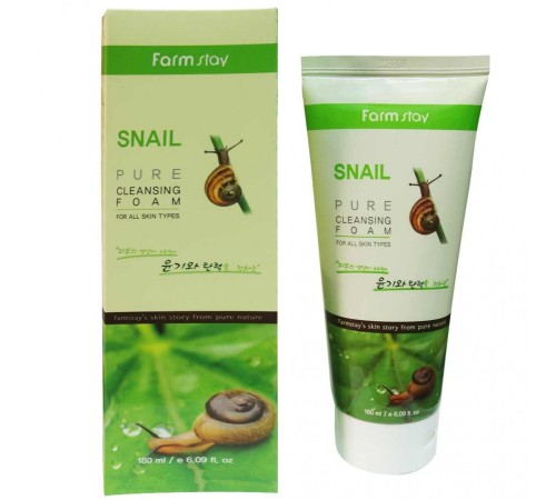 Пенка для умывания Farm Stay Snail, 180 ml, Средства для умывания