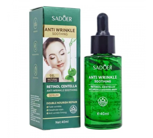 Антивозрастная сыворотка для кожи вокруг глаз Sadoer Anti-Wrincle Shooting Retinol Centella, 40ml, Сыворотки