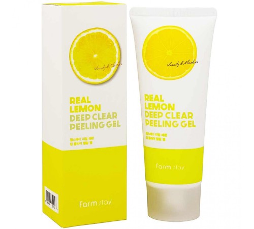 Farm Stay Real Lemon Deep Clear Peeling Gel, Средства для умывания