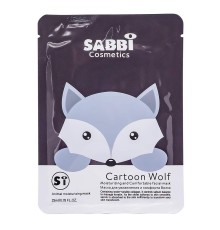 Маска для лица Sabbi Cartoon Wolf, 30ml