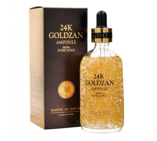 Сыворотка ля лица 24K Goldzan Ampoule 99,9% Pure Gold 100ml, Сыворотки