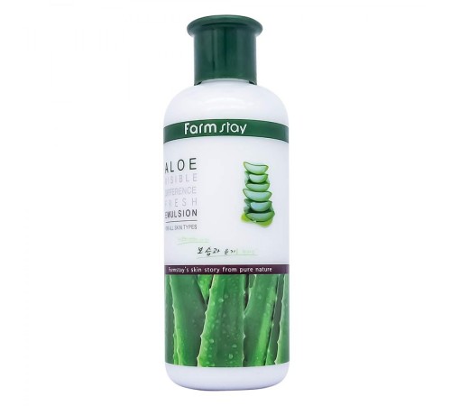 Эмульсия с экстрактом алоэ FarmStay Aloe Visible Difference Fresh Emulsion, 350ml, Средства для умывания