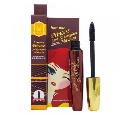 Тушь для ресниц Farm Stay Princess Curl & Longlash Mascara, Тушь