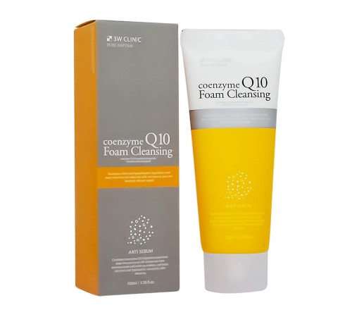 Пенка для умывания лица с коэнзимом 3W CLINIC Coenzyme Q10 Foam Cleansing, 100ml