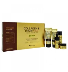 Набор уходовой косметики с коллагеном и золотом 3W Clinic Collagen & Luxury Gold Special Starter Kit