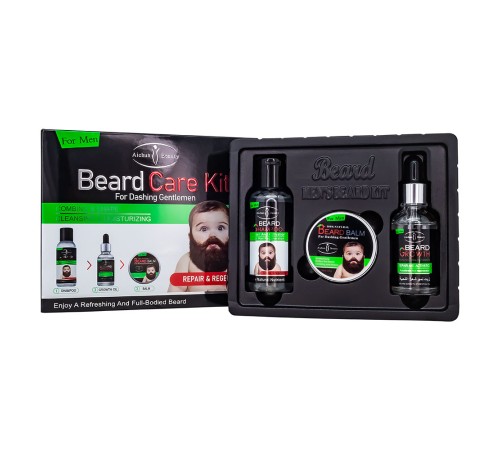 Набор для бороды Beard Care Kit 3в1, Набор уходовой косметики