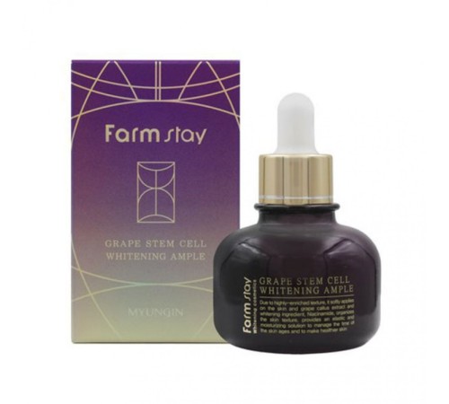 Сыворотка для лица FarmStay Grape Stem Cell Brightening Ample с эффектом лифтинга. 30 ml