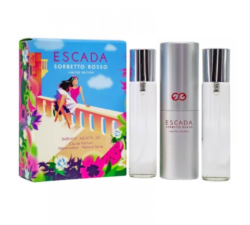 Esacada Sorbetto Rosso Limited Edition, edp., 3x20 ml (woman), Наборы духов