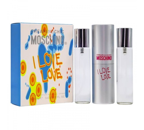 Moschino I Love Love, 3*20 ml, Набор духов 3 по 20 мл