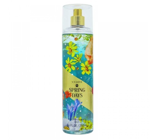 Спрей для тела V.V.Love Fine Fragrance Spring Days, 250ml (зеленый), Для Тела