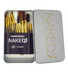 Набор кистей для макияжа Naked3, 12шт