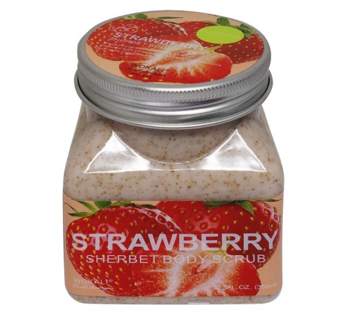 Скраб Wokali Strawberry Sherbet Body Scrub, 350 ml