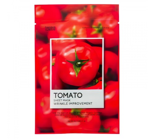 Омолаживающая маска для лица Tenzero Tomato Sheet Mask 25ml