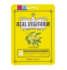 Маска для лица Farm Stay Fortheskin Real Vegifarm Double Shoot Olive Mask, 23ml