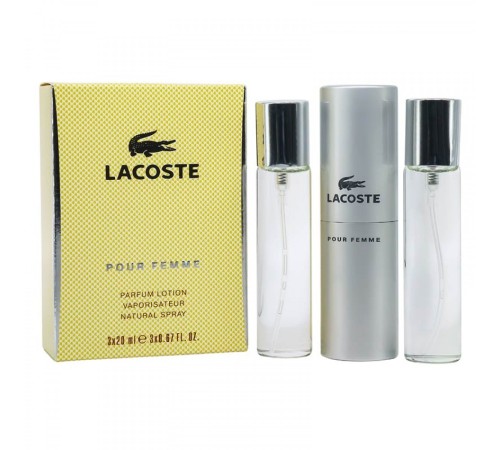 Lacoste Pour Femme, 3*20 ml, Набор духов 3 по 20 мл