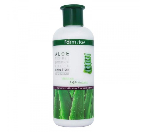 Эмульсия освежающая с экстрактом алоэ FarmStay Aloe Visible Difference Fresh Emulsion, 350ml, Средства для умывания