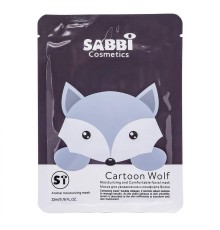 Маска для лица Sabbi Cartoon Wolf, 30ml