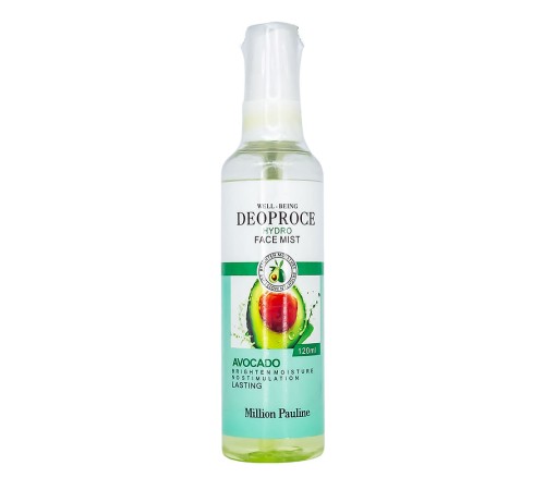 Мист для лица Million Pauline Deoprose Avocado, 120ml, Фиксаторы