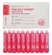 Филлеры Derma+cube Pink Salt Therapy Hair Filler, 13 ml (10шт)