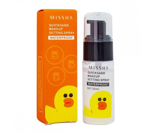 Фиксатор для макияжа Missa Quicksand Maceup Setting Spray, 30ml (уточка), Фиксаторы