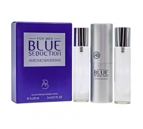 Antonio Banderas Blue Seduction Men, edp., 3*20 ml, Набор духов 3 по 20 мл