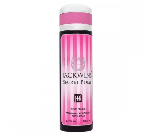 Дезодорант Jackwins Secret Bomb, 200ml, Парфюмированные Дезодоранты