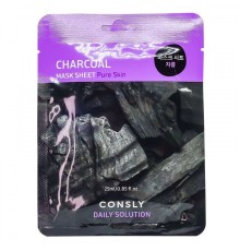 Маска для лица с углем Consly Charcoal