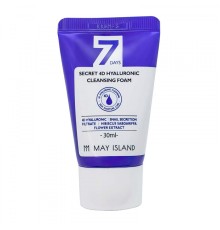 Пенка для умывания May Island 7 Days Secret 4D Hyaluronic Cleansing Foam, 30 ml