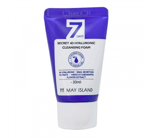 Пенка для умывания May Island 7 Days Secret 4D Hyaluronic Cleansing Foam, 30 ml