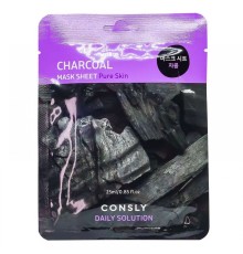 Маска для лица с углем Consly Charcoal