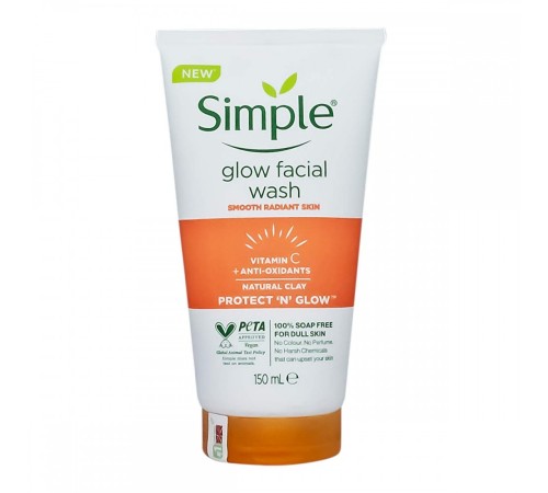 Пенка для умывания Simple Glow Facial Wash, 150 ml, Для Лица