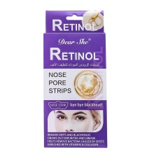 Полоски для сужения пор на носу Dear She Retinol 10шт