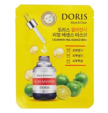 Doris Тканевая Маска Для Лица С Каламондином Calamansi Real Essence, 25 мл