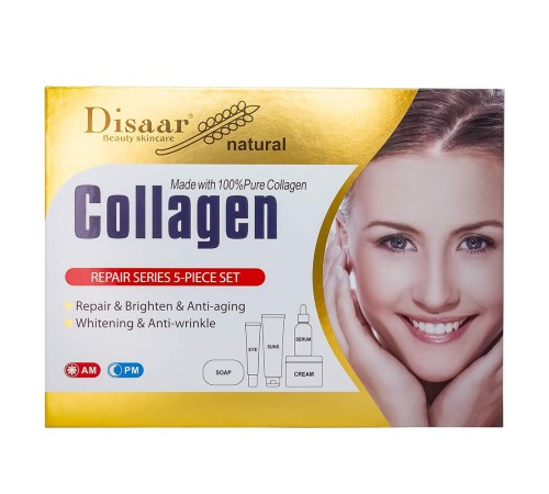 Набор уходовой косметики Disaar Collagen 5 в 1, Набор уходовой косметики