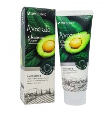 Пенка для умывания 3W Clinic Avocado, 100ml