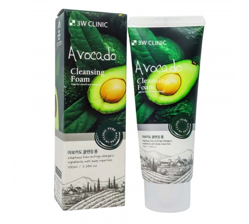 Пенка для умывания 3W Clinic Avocado, 100ml