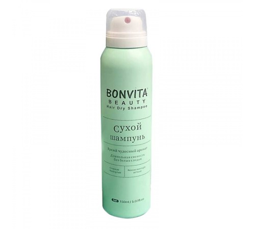 Сухой шампунь для волос BONVITA BEAUTY Hair Dry Shampoo, 150ml, Шампунь