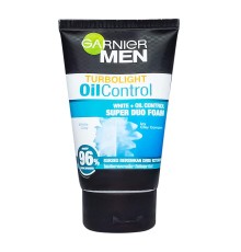 Пенка для умывания Garnier Men Duo Foam Turbo Light Bright Oil Control, 100ml