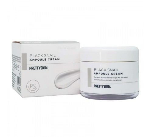 Крем для лица Prettyskin Black Snail Ampoule Cream, 50g