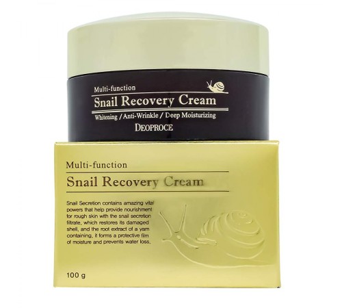 Крем с муцином улитки Deoproce Multi-function Snail Recovery Cream, 100g