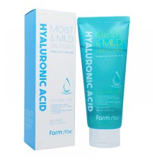 Мягкая гель-пека  FarmStay Hyaluronic Acid Moist & Mild Gel Foam 200ml