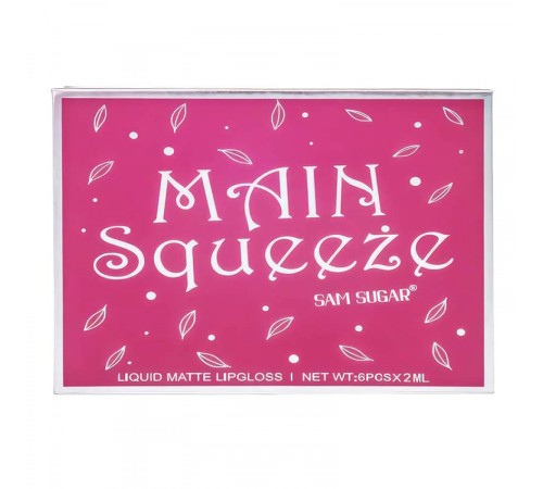 Набор мини помад Man Squeeze Sam Sugar, 6x2ml