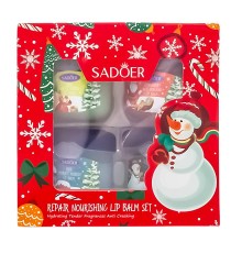 Набор бальзамов для губ Sadoer Merry Christmas 4x7gr