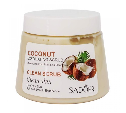 Скраб для тела Sadoer Coconut, 250g, Для Тела