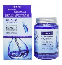 Сыворотка Farm Stay Collagen & Hyaluronic Aced, 250 ml