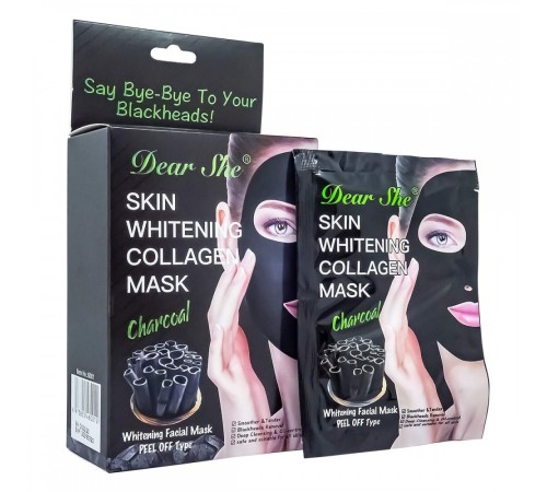 Отбеливающая маска-пленка для лица Dear She Whitening Facial Mask 10шт, Для Лица